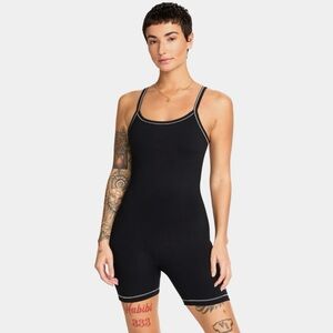 Nike Women's One Dri-FIT Short Bodysuit, Black, XS